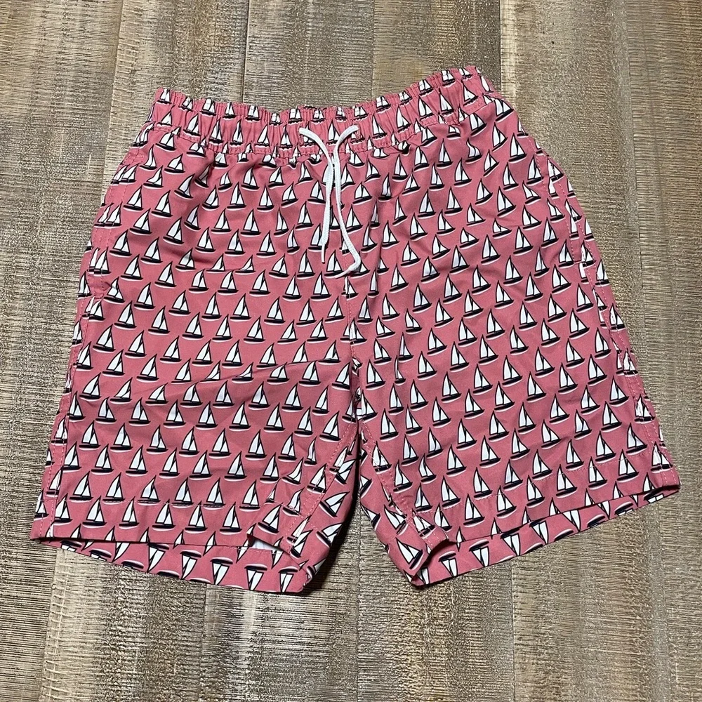 Crewcuts Stylish Sailboat boys Swim Trunks